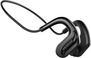 Bone Conduction Headphones Bluetooth Wireless Open-Ear Headphones IPX8 with Microphone, Sweat Resistant Sports Wireless Earphone for Running Workout Cycling, 8 Hours of Playback Time, Black