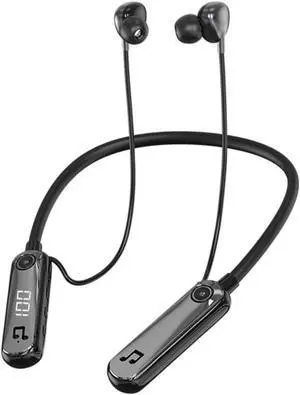 Neckband Bluetooth 5.3 Headphones Wireless Earbuds Neckband Earphone HiFi Surround Sound,1000Hrs Playtime Sport Noise Cancelling Earbuds with Mic for Gym Running Compatible with iPhone Android