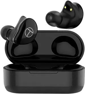 Bluetooth Wireless Headphones IPX5 Mini HiFi Earbuds Sport in-Ear Headphones, Touch Control with 600mAh Charging Case 24 Hours Talking Time Built-in Microphone for iOS Android