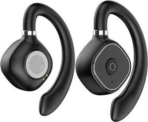 Open Ear Air Conduction Headphones Wireless Bluetooth 5.3 IPX5 Headphones with Digital Display Charging Case, High Sound Quality and Long Standby Time for Workout Driving Walking, Black