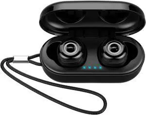 Wireless Headphones Bluetooth 5.3 Earbuds Noise Canceling in-Ear Bluetooth Ear Buds with Microphone IPX7 Waterproof Rating Built-in Microphone for Laptop Computer Sports