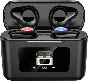 Wireless Earbuds Bluetooth Headphones in-Ear Noise-Canceling Sport Gaming Headset with LED Display Charging Case, 36H Playtime in-Ear Bluetooth Headphones Comfortable for iPhone/Android