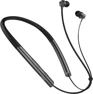 Neckband Bluetooth Headphones Noise Cancelling Headset with Mic Wireless Earbuds 5.0 CVC 8.0 Waterproof Sport Earphones for Running Driving Working Compatible Black