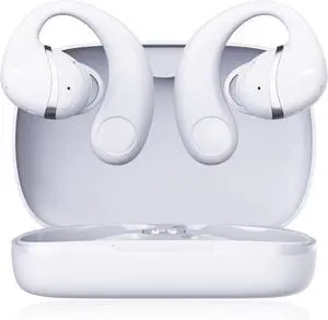 Wireless Earbuds Open Ear Earbuds Over The Ear Earbuds air Conduction Headphones Bluetooth 5.3 with mic IPX5 Waterproof Ear Hook for Sport Music with Charging case Long Battery Life