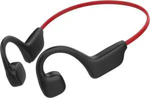 Open Ear Headphones Bone Conduction Headphones Open Ear Headphones Wireless Bluetooth Bone Conduction Headphones Bluetooth Bone Conduction Earbuds Running Headphones Cycling Running Red