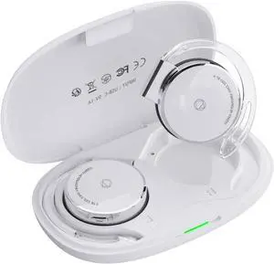 On Ear Headphones Bluetooth V5.3, Clip on Headphones Wireless with Earhooks, Noise Cancelling Open Ear Headphones Bluetooth Headset with 4 Microphones, Sports Headphones with Long Battery Life