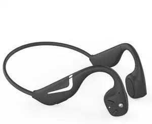 Bone Conduction Headphones, Open Ear Bluetooth 5.3 Headphones with Mic, IPX7 Waterproof Wireless Earphones 20H Playtime Sports Headset for Running, Cycling,Black