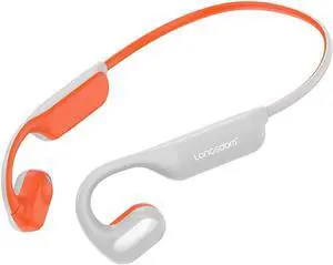 Open Ear Bone Conduction Headphones 15H Battery Life Bluetooth 5.3 Wireless Headset HiFi Stereo with Mic, Sweatproof Sports Earphones for Running/Driving/Cycling,White