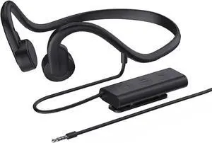 Wired Bone Conduction Headphones, 3.5Mm Or Type C, Open-Ear Outdoor Headset, Waterproof Sweatproof Noise Reduction with Mic, for Running, Sports, Fitness,3.5mm