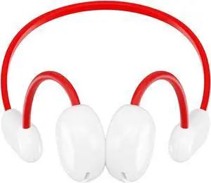 LK10 Bone Conduction Headphones Premium Open-Ear Wireless Bluetooth Sport Headphones with Built-in Mic, Sweatproof Waterproof Wireless Earphones for Running,Cycling, Hiking, Driving (White)