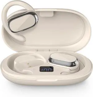 Open Ear Headphones air Conduction Headphones with mic Open Ear Earbuds with IPX5 Waterproof for Sport,Running Ear Hook Wireless Earbuds for Cell Phones