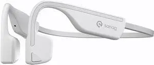 Bluetooth 5.1 Stereo Inductivv Bone Conduction Earphones, Wireless Sport Open Ear Headphones, Ergonomic Design and Lossless Sound Quality, for Running Cycling Workouts,White