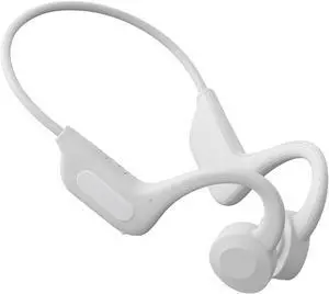 Bone Conduction Wireless Bluetooth 5.1 Headphones, Sport Open Ear Headphones, IPX7 Waterproof Sweatproof and Built-in Mic, for Running Cycling Driving Travel,White