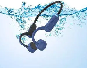 Open Ear Headphones Bone Conduction Headphones Wireless Bone Conduction Headphones with IPX8 Waterproof for All Water Sports wear Swimming Headphones Bluetooth Underwater 16 GB Memory