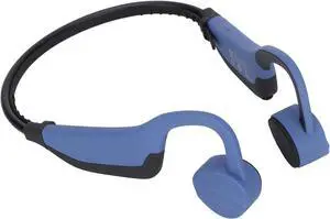 Luqeeg K7 Bone Conduction Headphones, Open Ear Headphones, Built in 16GB Memory Sports Headphone, Advanced 5.0 Earphones for Running Cycling Hiking Driving Jogging (Blue)