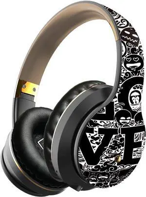 IKXO Wireless Over The Ear Headphones Noise Cancelling, Lightweight Foldable & Portable Stereo Bass Bluetooth Headphones with 1.2M No-Tangle, Wired Headphones for Smartphone Tablet MP3/4