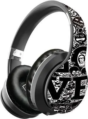 IKXO Wireless Gaming Headset Noise Cancelling Over-Ear Headphones 15 Hours of Listening Time, Premium Stereo Sound 3.5mm Computer PC Tablet Home Office Travel with Mic