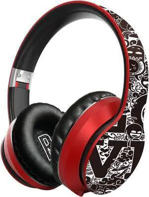 IKXO Wireless Over The Ear Headphones Noise Cancelling, Lightweight Foldable & Portable Stereo Bass Bluetooth Headphones with 1.2M No-Tangle, Wired Headphones for Smartphone Tablet MP3/4