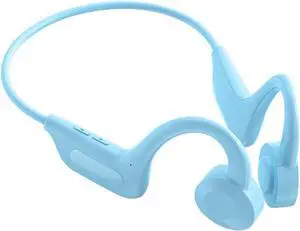 IKXO Wireless Bone Conduction Headphones with Mic Open Ear Bluetooth Headset Sweat Resistant Earphones Workouts and Running Sport Outdoor Working Gym Running Hiking Cycling Headphones