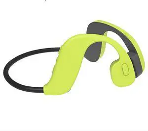 IKXO Wireless Bluetooth Bone Conduction Headphones Swimming Waterproof IP68 32G MP3 Player Open-Ear Sport Noise Cancellation Comfortable Sweat Proof for Fitness Swimming Running Driving Green