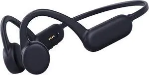 IKXO IPX8 Waterproof Sweat Proof Swimming Sports Headphones Bone Conduction Wireless Bluetooth 5.0 Open Ear Noise Cancelling Headsets Built-in Microphone 8G MP3 Player for Diving Surfing Running