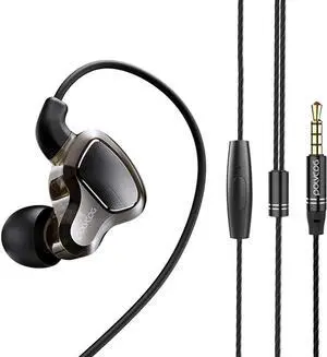 Headphones Into Earbuds, Wired Headphones, Stand Weight Bass Drive, with Microphone, Sports Hook Game Eat Chicken Noise Reduction, Sound Quality Excellent Compatible with Android Windows Phone iOS