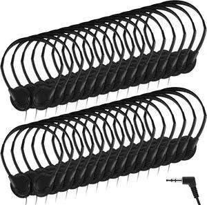 Yunsailing 30 Pack Class Set Headphones for Kids Students Bulk Classroom Headsets Adjustable School Earphones On Ear with 3.5mm Jack for Youth Adults, Teacher Must Have Supplies (Black)