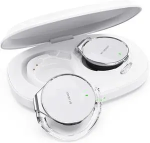 Open Ear Headphones Wireless 52hrs Bluetooth 5.4 Over Ear Hooks Headphones Earbuds with Microphone Ear Clip Earbuds Simultaneously Connect 2 Devices Clip on Earphones