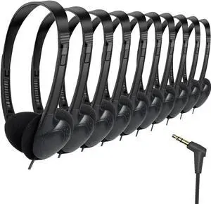 Kids Headphones Bulk 50 Pack for School Classroom Students Children Toddler Boys Girls Teen Adults
