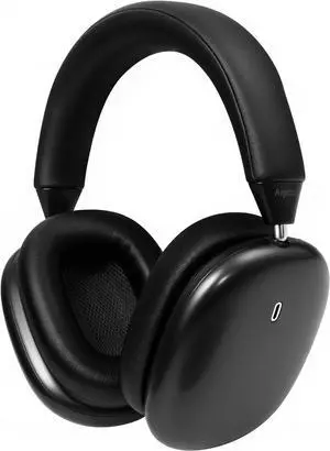 ANC Wireless Over Ear Headphones with Mic & Touch Control,Stylish Metal Design,80H Playtime, Detachable Magnetic Ear Pads,Noise Cancelling Over The Head Headphones for Work, Travel & Gaming