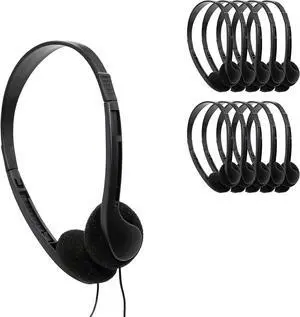 Avid AE-08 On-Ear Stereo Headphones (25-Pack)