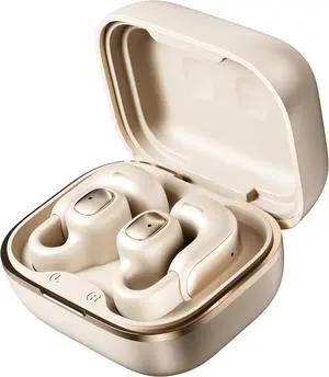 Clip on Earbuds Bluetooth Open Ear Wireless Headphones Lightweight Earphones, Open Air Design Headphones for Running Gym Workouts