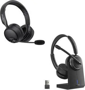 LEVN Wireless Headset with Mic, Bluetooth Headset with Microphone