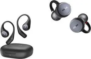 EarFun OpenJump Open Ear Headphones, Hi-Res Sound, LDAC, 4 Mics ENC Call Clip Open Ear Earbuds, Wireless Clip On Headphones, Adaptive Comfort with Secure Fit, Bluetooth 6.0