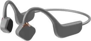 Stereo Inductivv Bone Conduction Earphones, Lightweight Wireless Headphones, Lightweight Body and Constant Linear Vibration, for Running Cycling Driving Travel,Grey