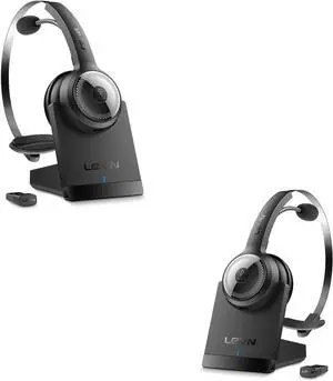 LEVN Wireless Headset with Charging Base Classic and Updated
