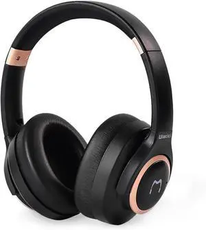 Wireless Headphones with Ear Support, Noise Cancelling On-Ear Headphones, Acoustics Structured Cavity and Multi-Angle Foldable Design, for Travel Office