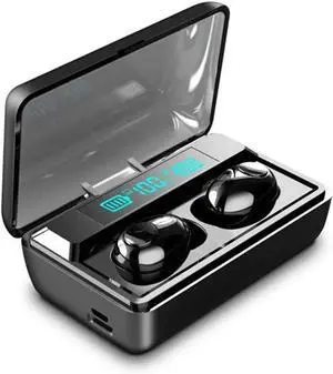 Wireless Earbuds, Call Noise Canceling & Wireless Charging Case, IPX7 Waterproof Bluetooth Headphones, Playtime Headset, Stereo Mini Cordless