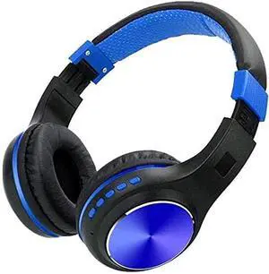 Wireless On-Ear Headphones - Headphone Chip, Class Bluetooth, of Listening Time, Built-in MicrophoneSuitable for a Variety of Electronic Devices(Blue)