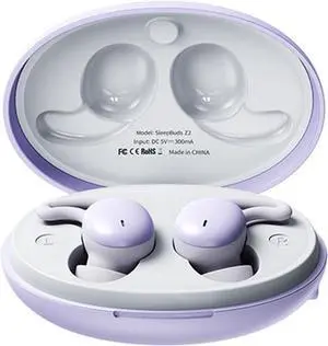 Sleep Headphones Sleep Earbuds Sleeping Headphones Sleep Headphones Wireless Sleep Ultra-Thin Bluetooth 5.3 Headphones Sleep Earbuds for Side Sleepers Noise-Blocking 5H(Purple)