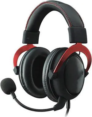 Head-Mounted Gaming Headset Wired,Noise Reduction with Microphone Notebook Desktop Computer Headset(Red)