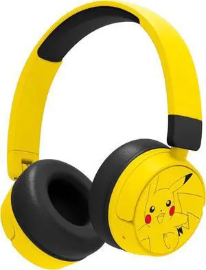 OTL Technologies kids headphones without cable Pokemon Pikachu with volume control and audio sharing cable OTL Technologies kids headphones without cable Pokemon Pikachu with volume control and audio sharing cable
