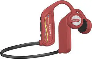 Waterproof Headphones for Swimming Bone Conduction Headphones Bluetooth 5.0 IPX8 MP3 Waterproof Lightweight for Bluetooth Earphones Running,High Capacity,Swimming Stable to wear 16GB