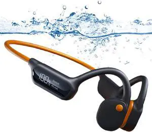 Waterproof Headphones for Swimming Bone Conduction Headphones Stable to wear Bluetooth 5.3 32GB MP3 IPX8 Waterproof Lightweight for Bluetooth Earphones Running,Open-Ear Headphones,Swimming
