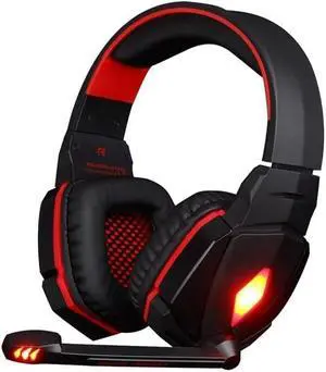 Gaming HeadsetHeadset with 7.1 Surround Sound, USB Gaming Headset/Wired Headset/Suitable for PC Laptops Mobiles (Color : Red)