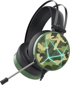 Wired Gaming Headset with Microphone -Head Set Gaming Headset Headphones Wired PC Gaming Headset with Noise Canceling Microphone for Adults Kids