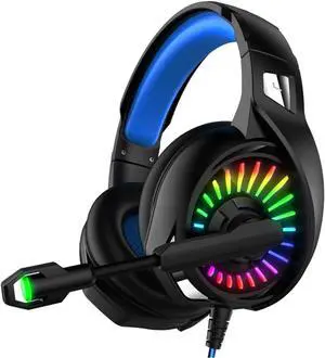 Headphone Headset Cord s Headset for Computer Gaming Wired Game Headset Earphone A20 Black Blue Subwoofer Wired Headset