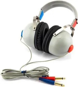 Audiometer Headsets Headphone, 3dB Audiometric Hearing Screening Headphone for Tdh39 Dd45 Audiometer, Air Conduction Earphone with Audiocups Noise Reducing
