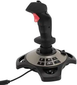 Flight Simulation Controller Joystick for PC, PC Flight Joystick Controls with Vibration Function Throttle Control for PC Computer Laptop for 7 8 10 11