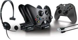 dreamGEAR  Players Kit includes charge dock/sync cable/headset/silicone controller cover  for Xbox One